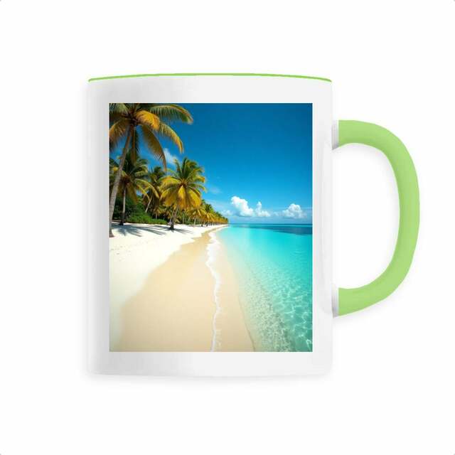 Image back Mug céramique plage paradisiaque ref 3025