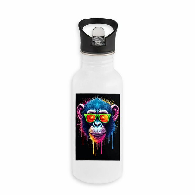 Image back Bouteille en inox Monkey pop art ref 5004