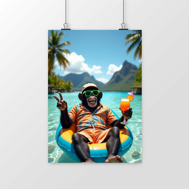 Image front Poster portrait Monkey ref 1059