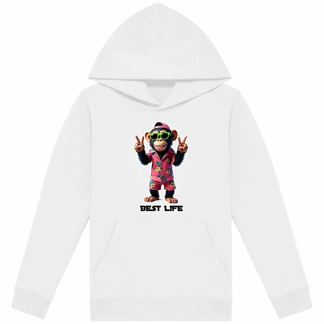 Image back Sweat à capuche enfant monkey ref 4019