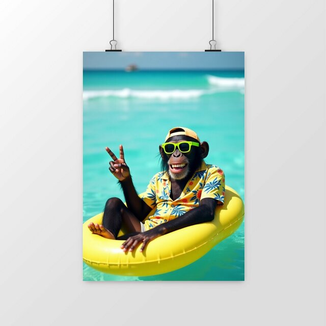 Image front Poster portrait Monkey ref 1007