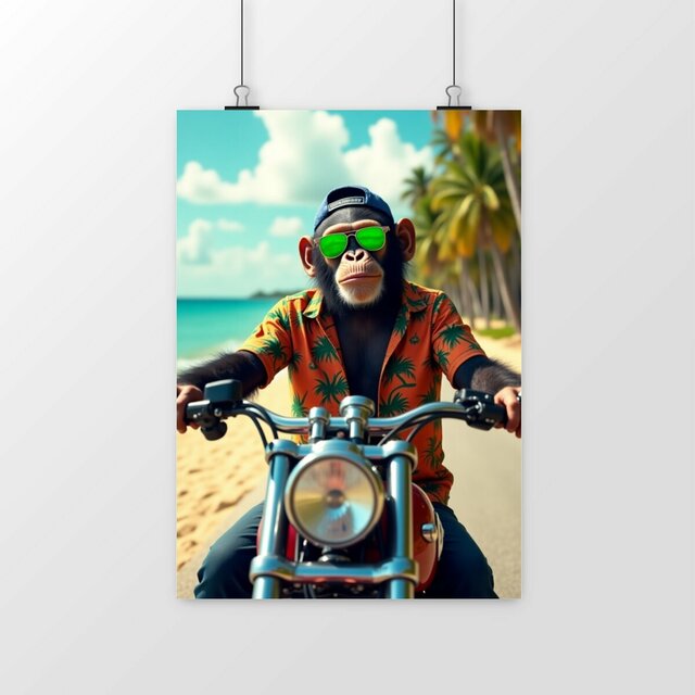 Image front Poster portrait Monkey ref 1010