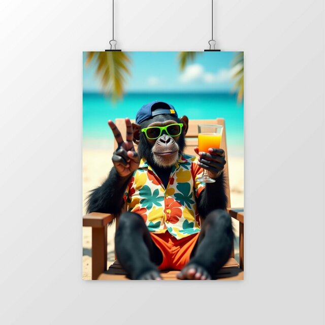 Image front Poster portrait Monkey ref 1026