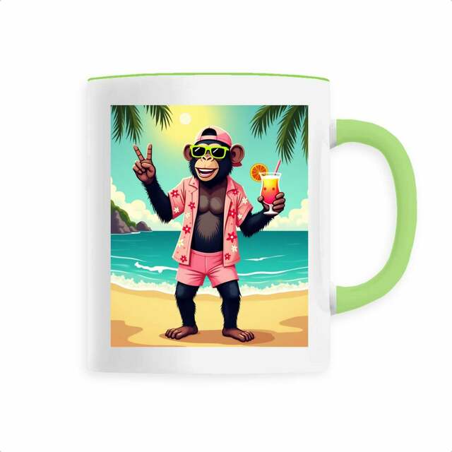 Image back Mug céramique monkey vacances ref 3039