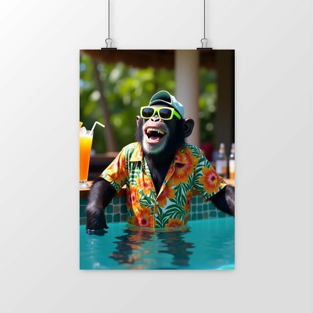 Image front Poster portrait Monkey ref 1023