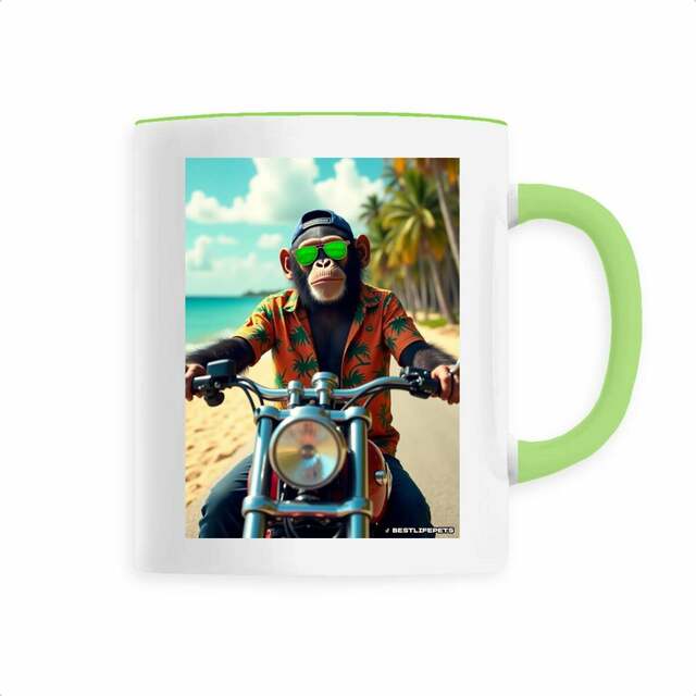 Image back Mug céramique rectangle monkey ref 3016