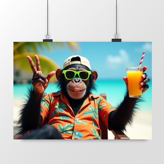 Image front Poster paysage Monkey ref 1038