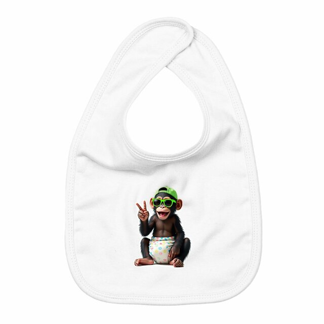 Image back bavoir baby monkey  ref 4020
