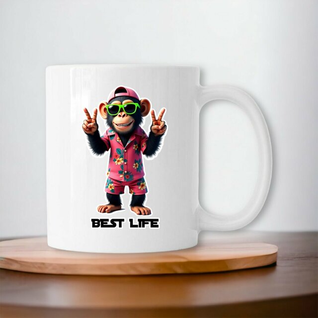 Image front Mug céramique monkey ref 3035