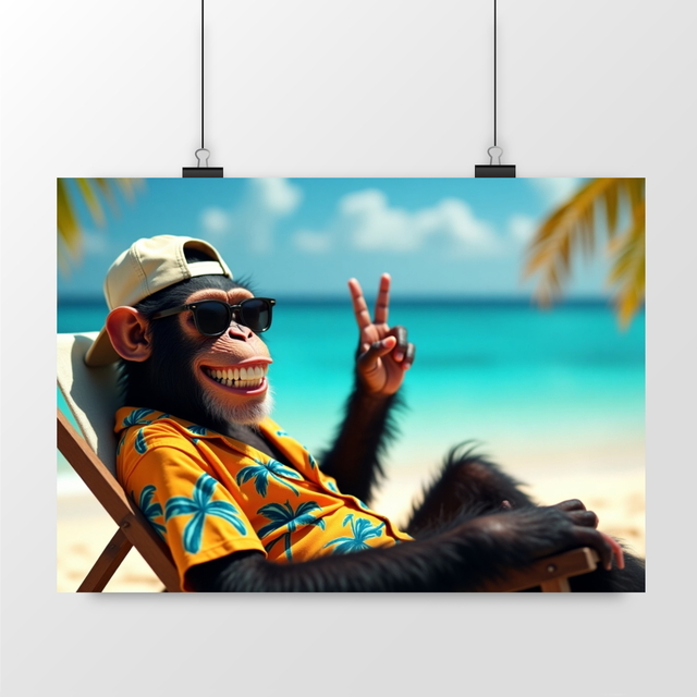 Image front Poster paysage Monkey ref 1042