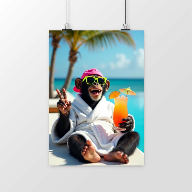 Image front Poster portrait Monkey ref 1061