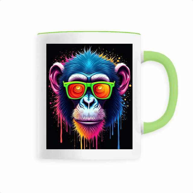 Image back Mug céramique monkey pop art ref 3027