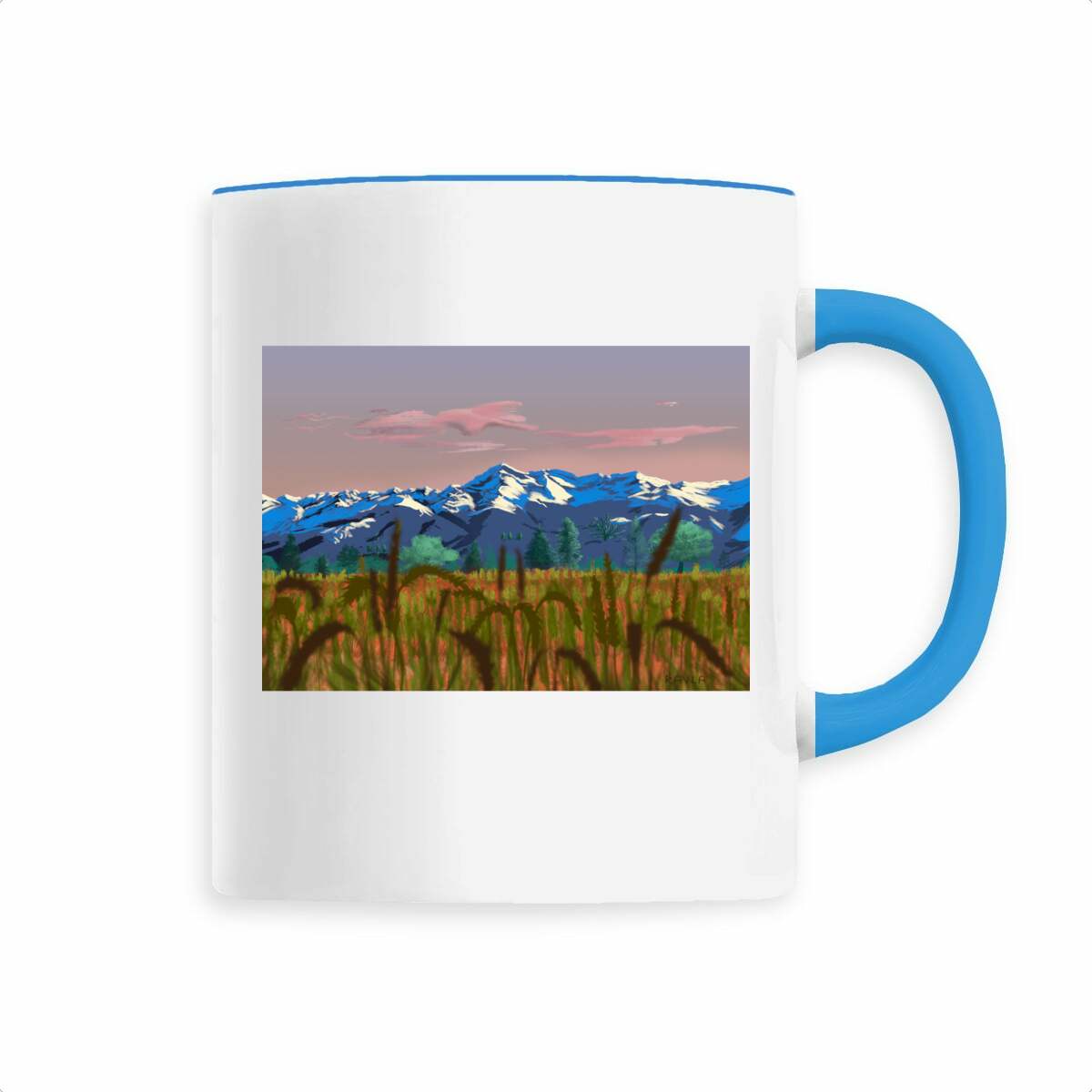 Image back Mug Pyrénées - Blue twilight