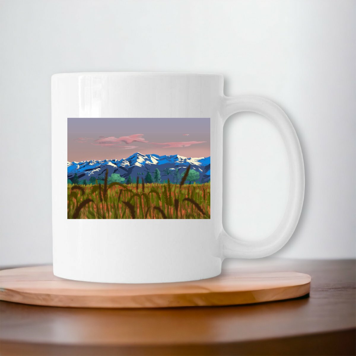 Image front Mug Pyrénées - Blue twilight