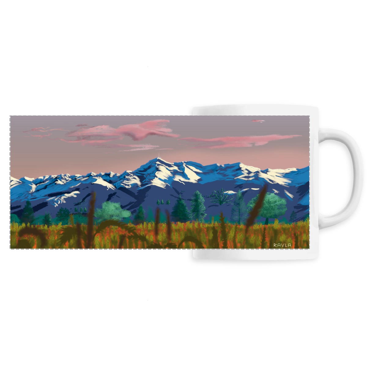 Image front Mug panoramic - Blue twilight
