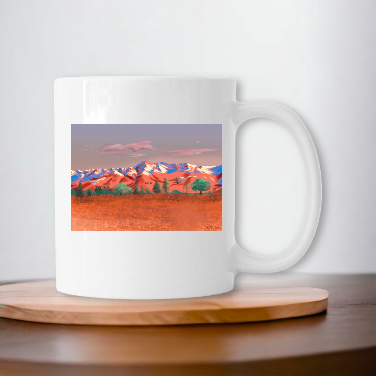 Image front Mug Pyrénées - Orange earth