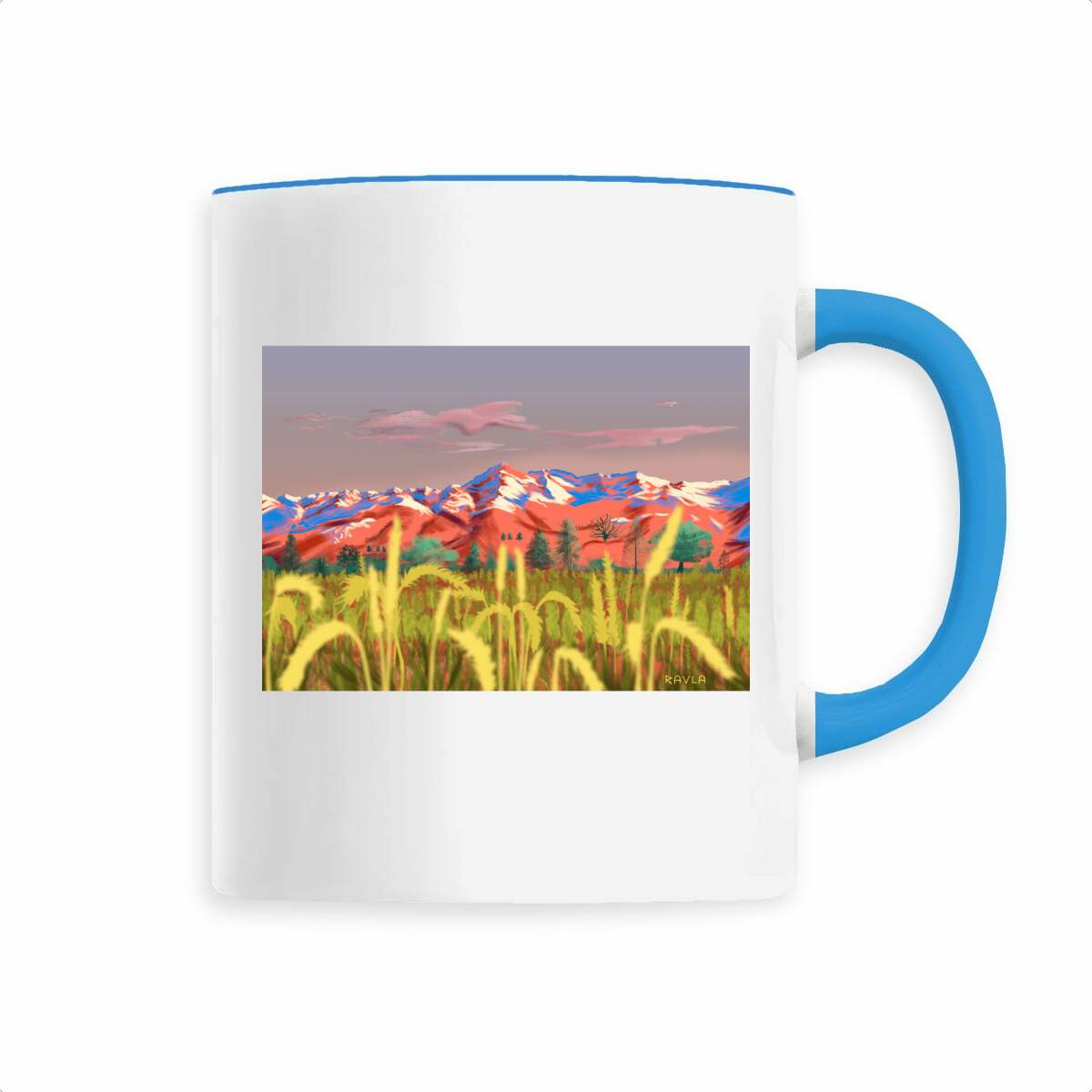 Image back Mug Pyrénées - Orange dawn