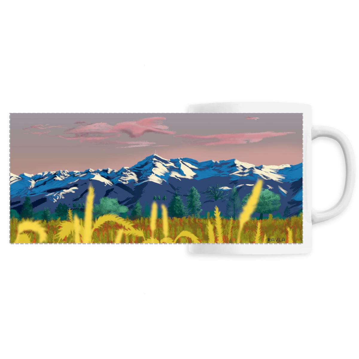 Image front Mug panoramic - Blue dawn