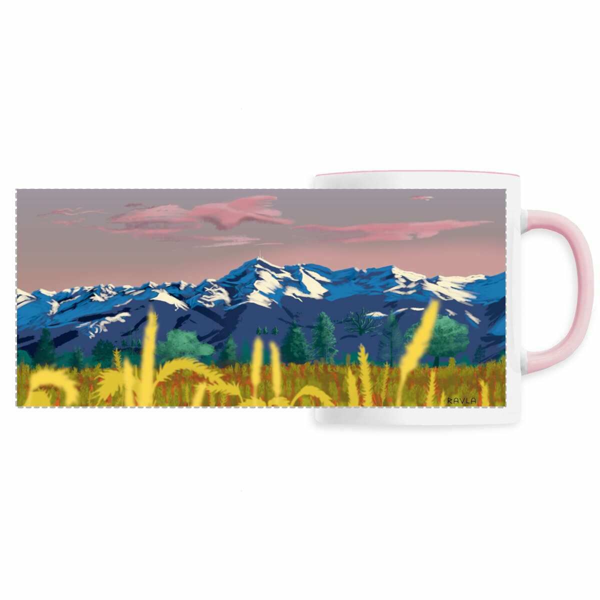 Image back Mug panoramic - Blue dawn