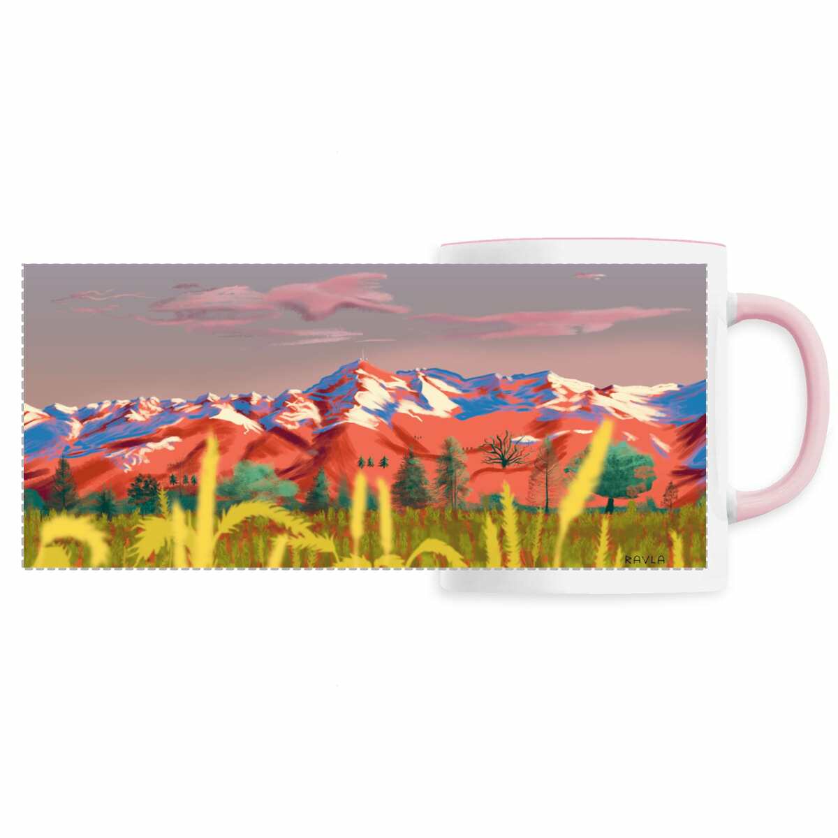 Image back Mug panoramic - Orange Dawn