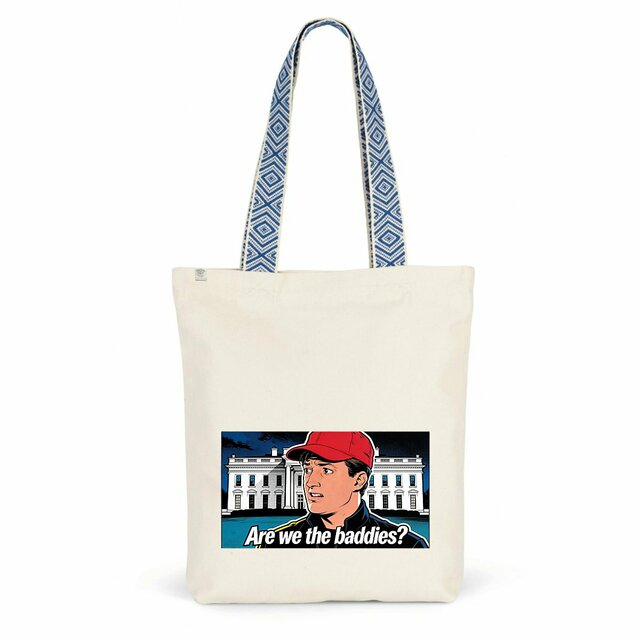 Are we the baddies? - Organic/recycled Tote Bag