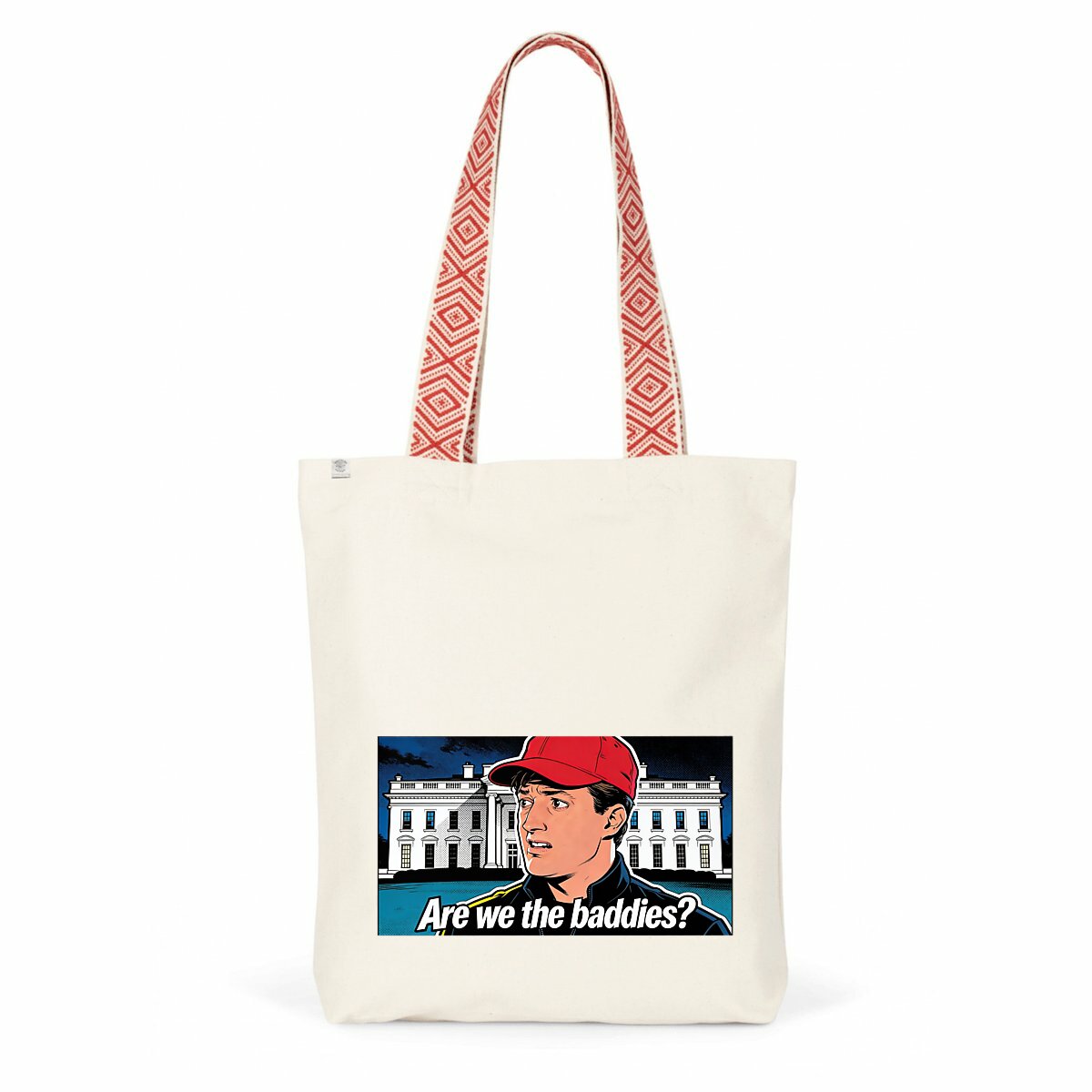 Are we the baddies? - Organic/recycled Tote Bag - Image