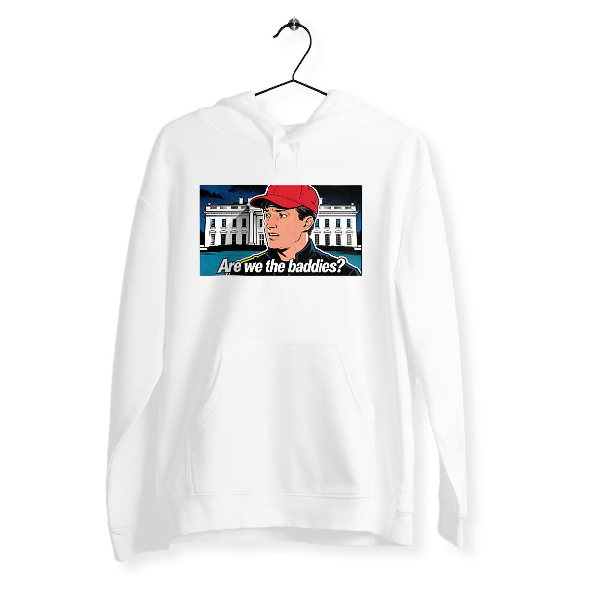 Are we the baddies? - Organic/recycled hoodie - Image