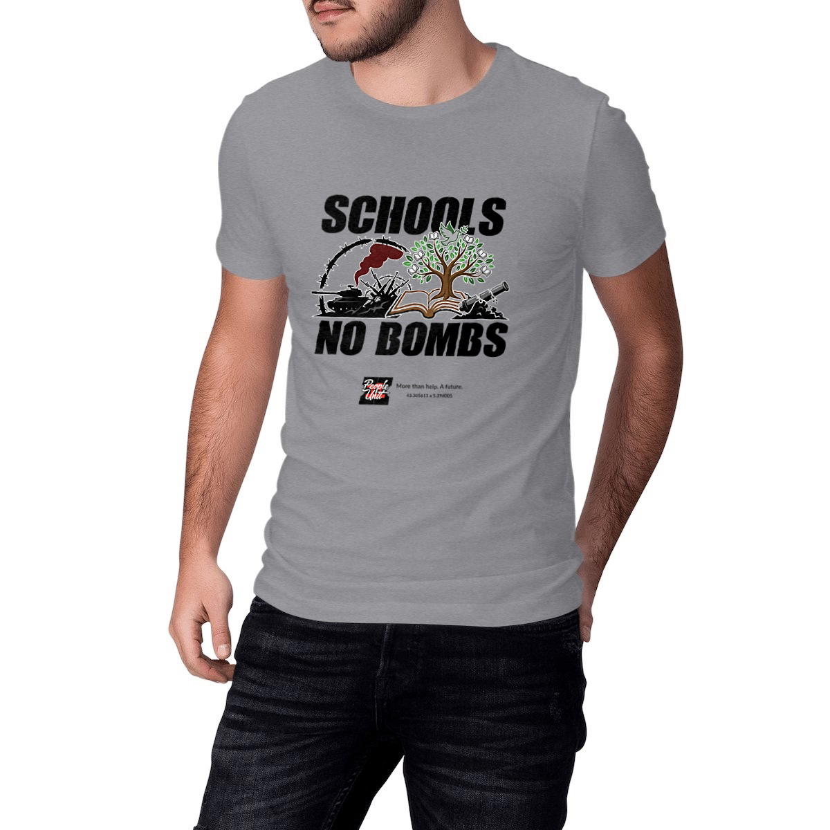 Image front Schools. No bombs.