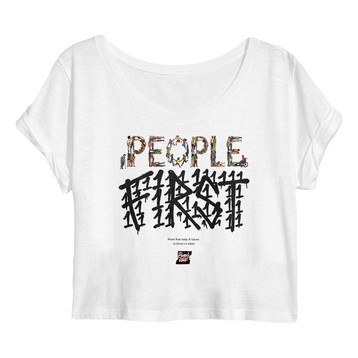 Image back People First |WA-Crop Top|
