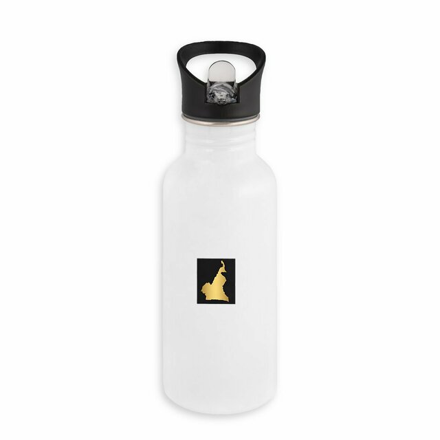 Bouteille en inox avec paille  - Kmer - Image