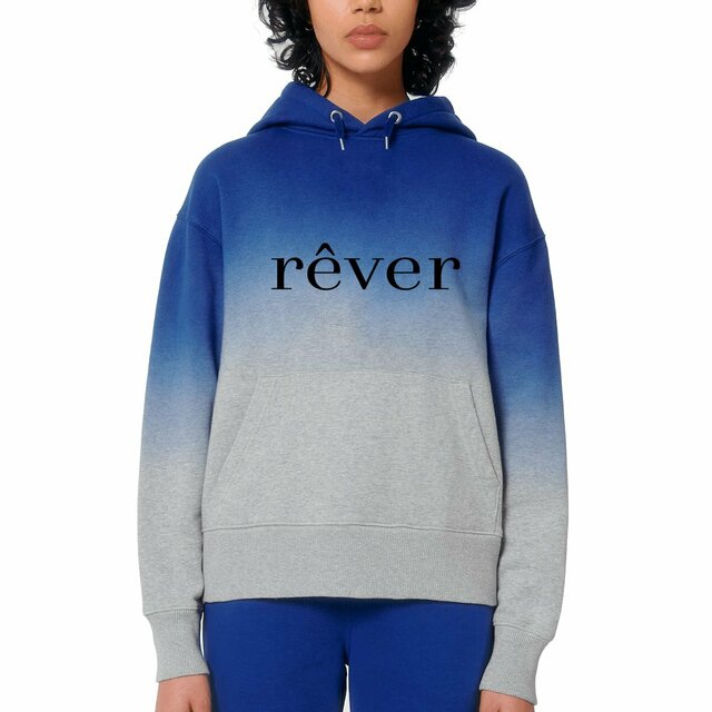 Image front Sweat à capuche unisexe Dip Dye oversized