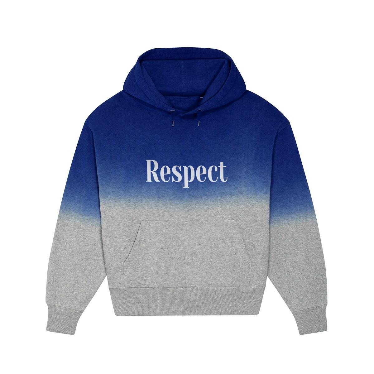 Image back Sweat à capuche unisexe Dip Dye oversized