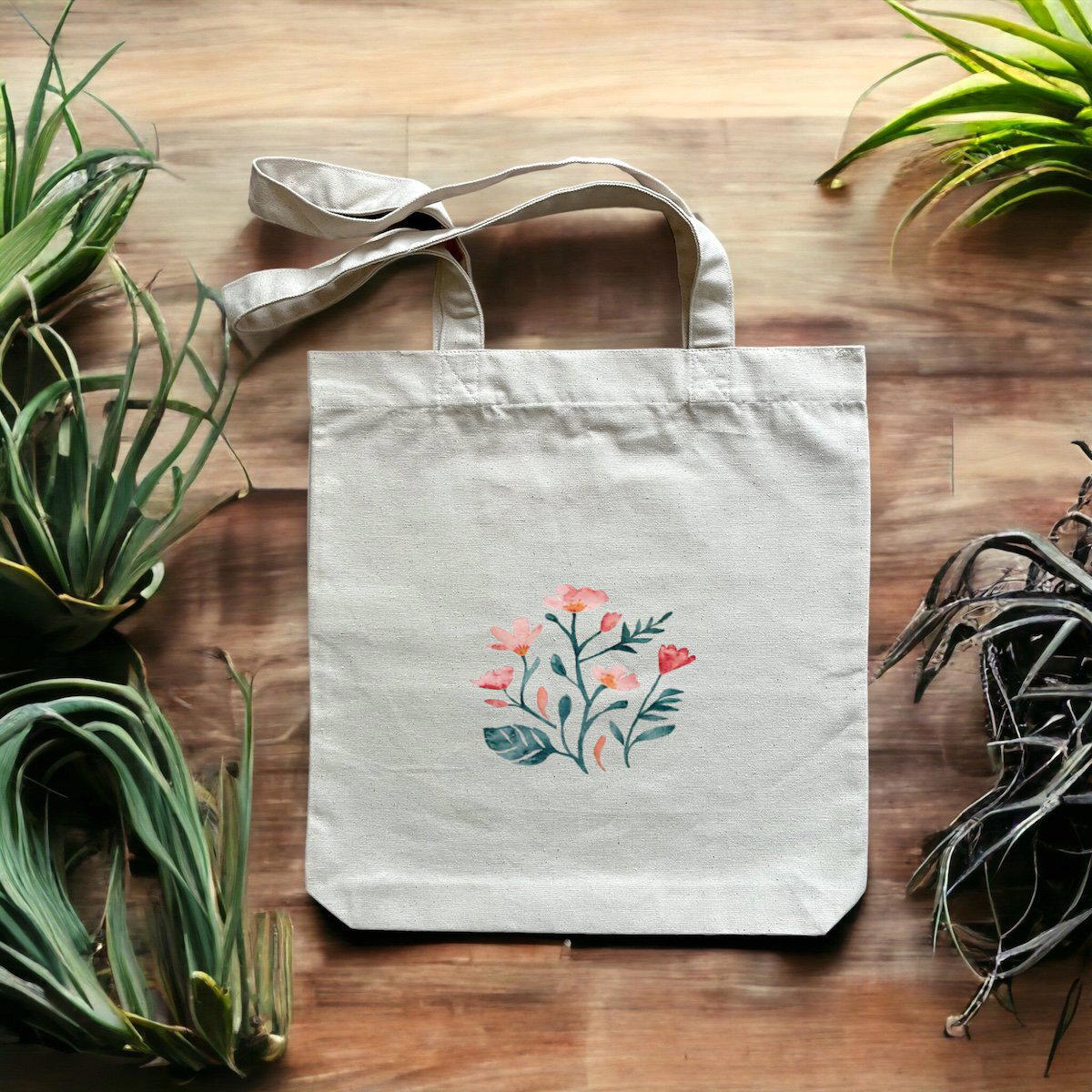 Image front Whimsical Floral Watercolor Logo: Organic Elegance in Vibrant Hues