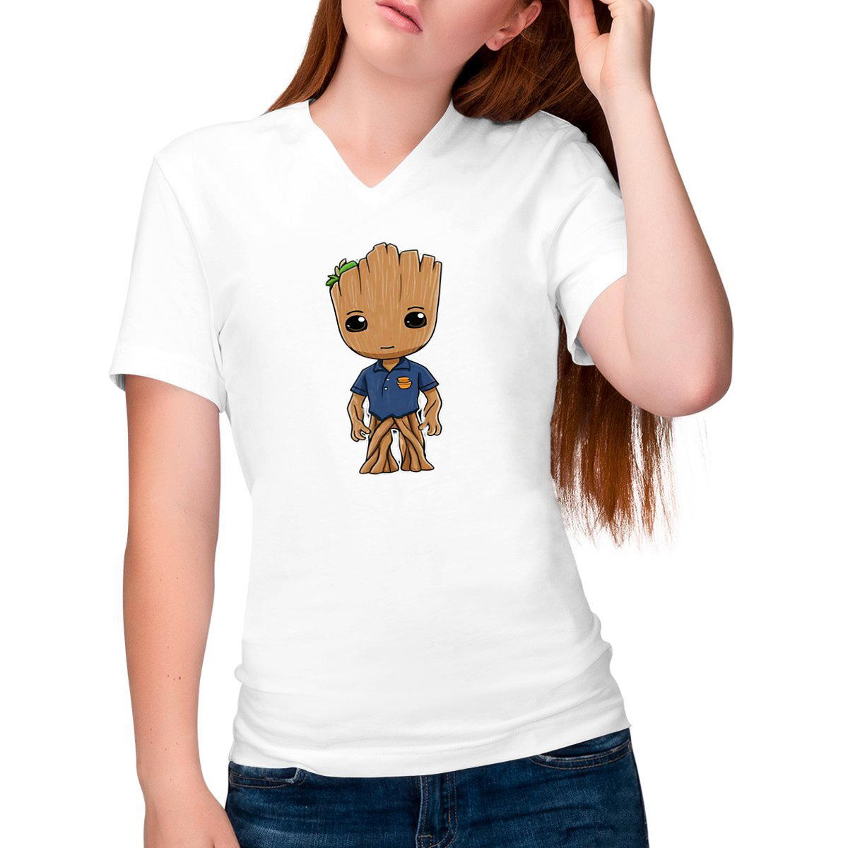 Image front Baby Groot, the young and adorable tree creature from the Guardians of Galax.