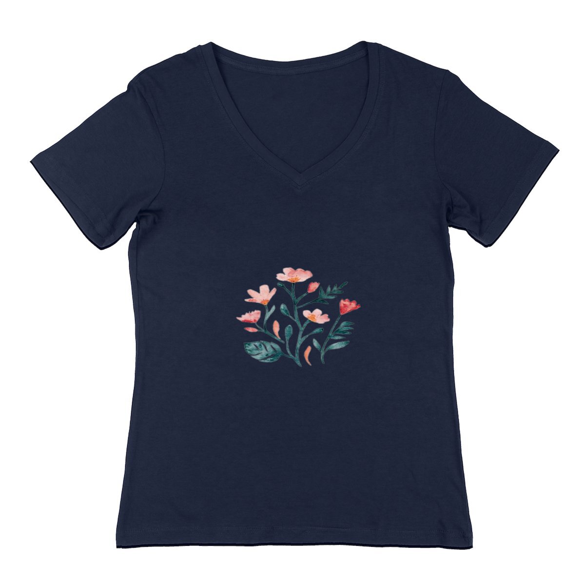 Image front Whimsical Floral Watercolor Logo: Organic Elegance in Vibrant Hues.