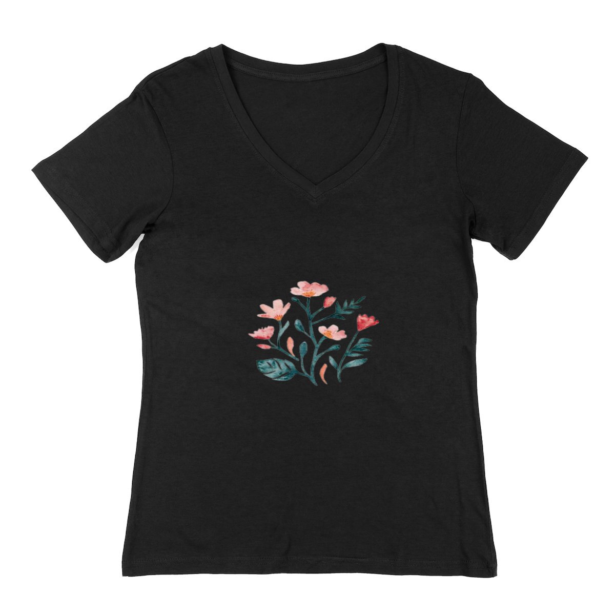 Image back Whimsical Floral Watercolor Logo: Organic Elegance in Vibrant Hues.