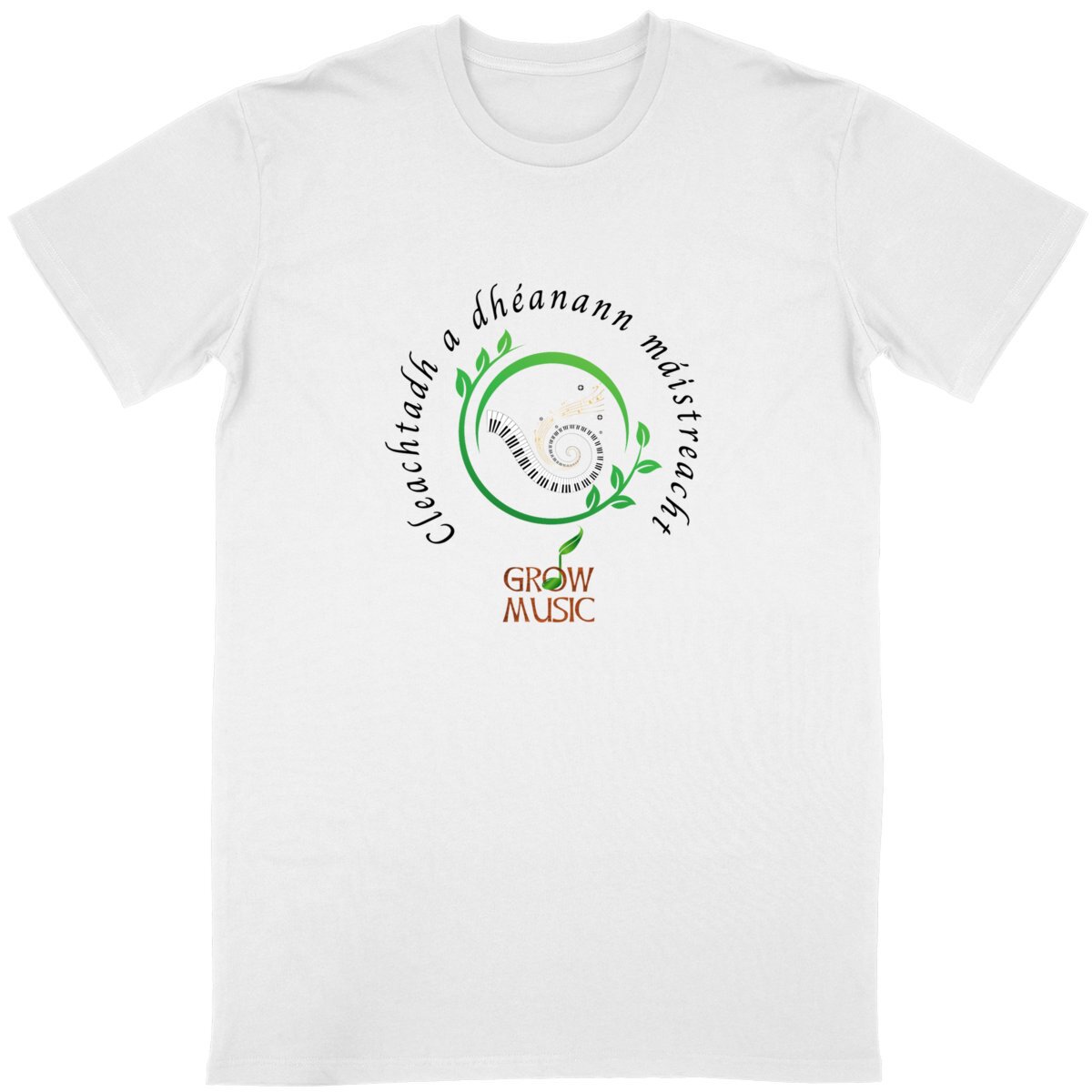 Image front Cleachtadh a dhéanann máistreacht ("practice makes perfect") Adult T