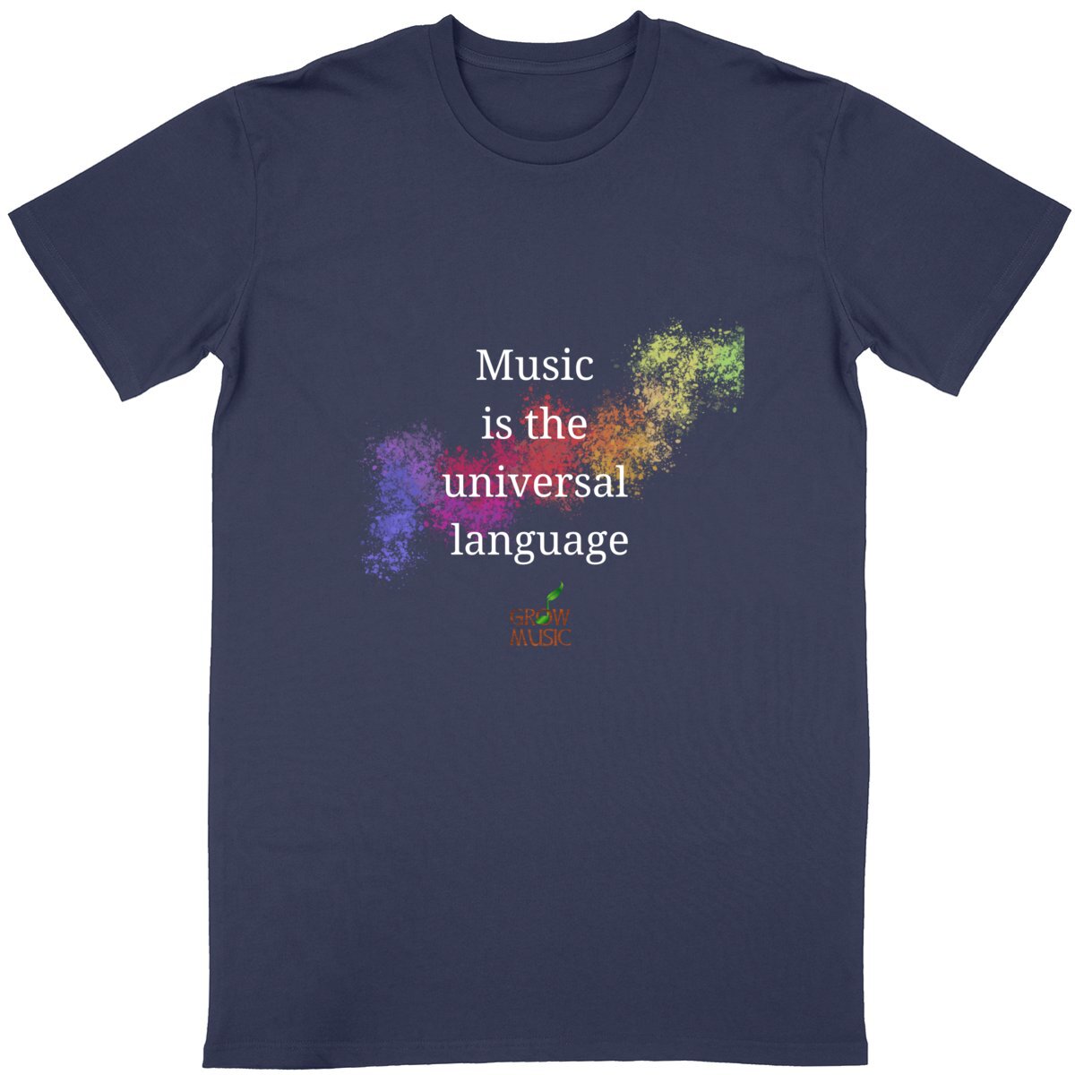 Image back Music Universal Adult T Shirt black
