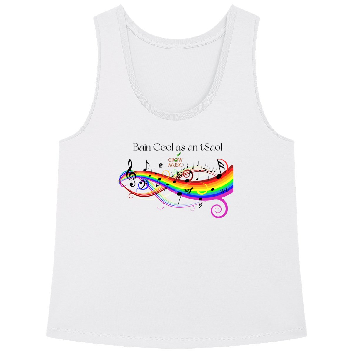 Image back Bain Ceol as an tsaol ("Enjoy life") Adult vest