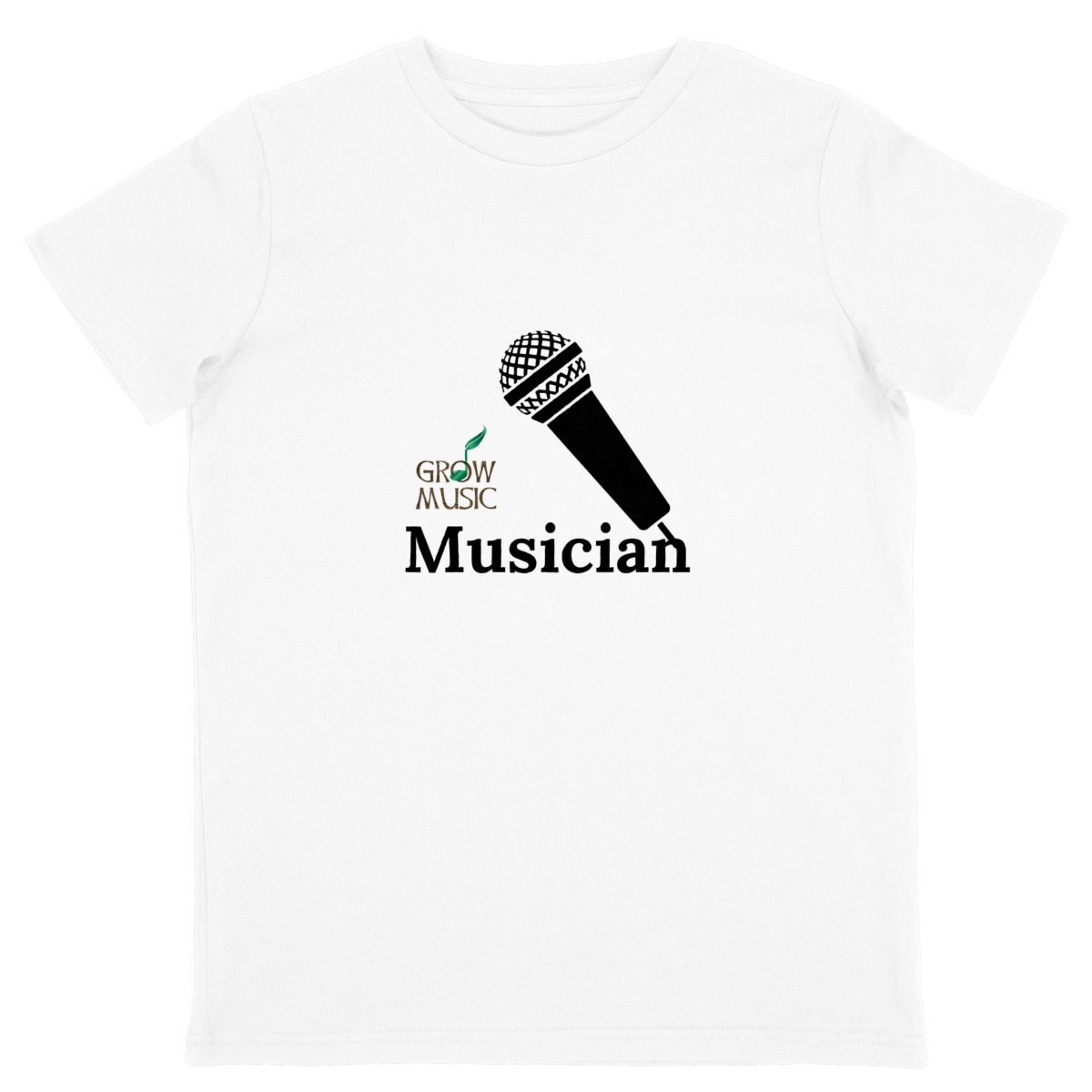 Image front Grow Musician singer child T shirt 