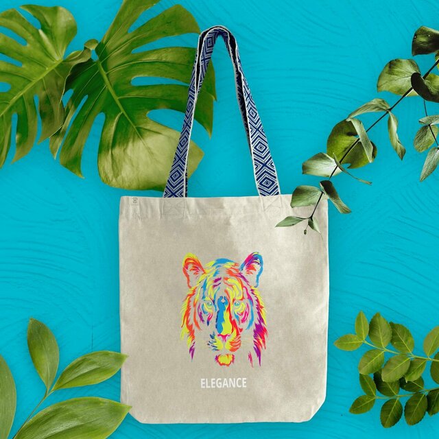 Image front Totebag ethnique Élégance mode
