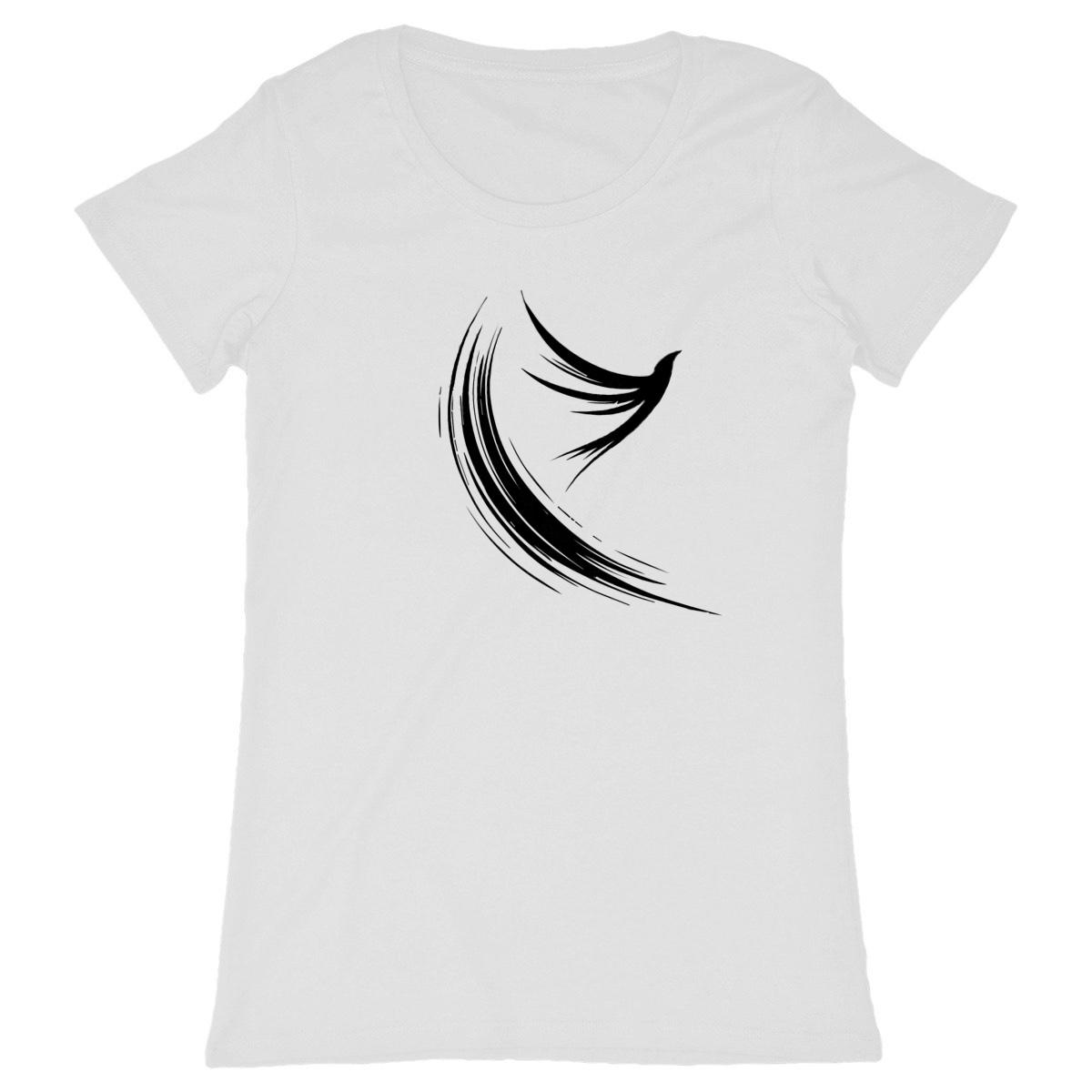 Image back T-shirt Femme L’Envol des Âmes Libres. 100% coton en conversion biologique