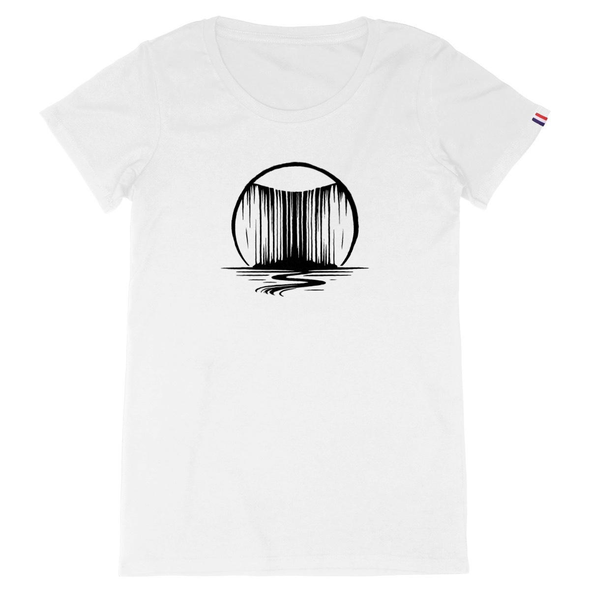 Image back T-shirt Femme Made in France Cascade Éternelle