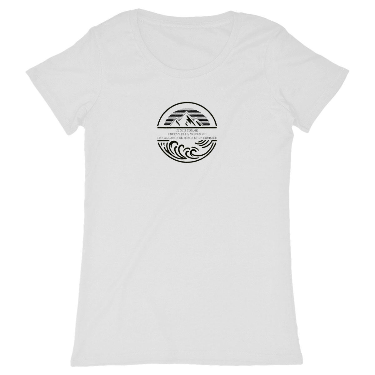 Image back T-shirt Femme Chamanico . 100% coton en conversion biologique