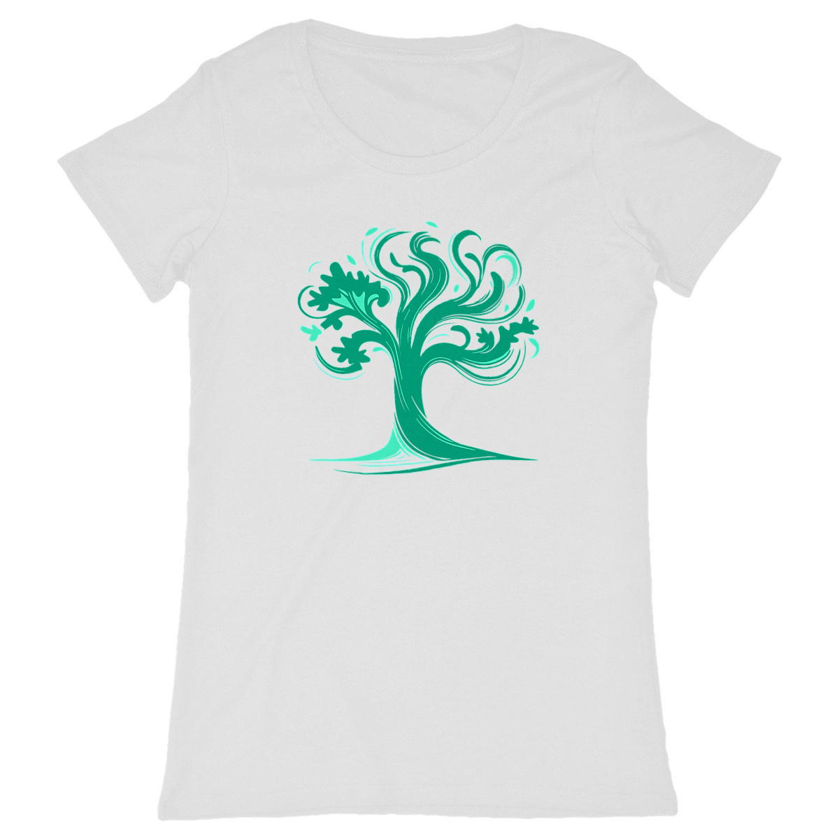 Image back T-shirt Femme Force Tranquille . 100% coton en conversion biologique