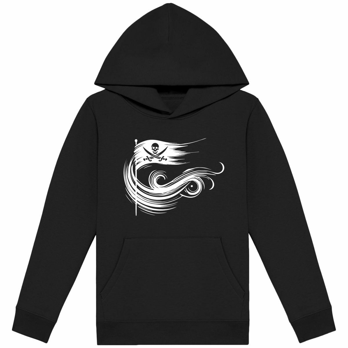 Image back Sweat à capuche Enfant Le Serment des Âmes Pirates blanc 