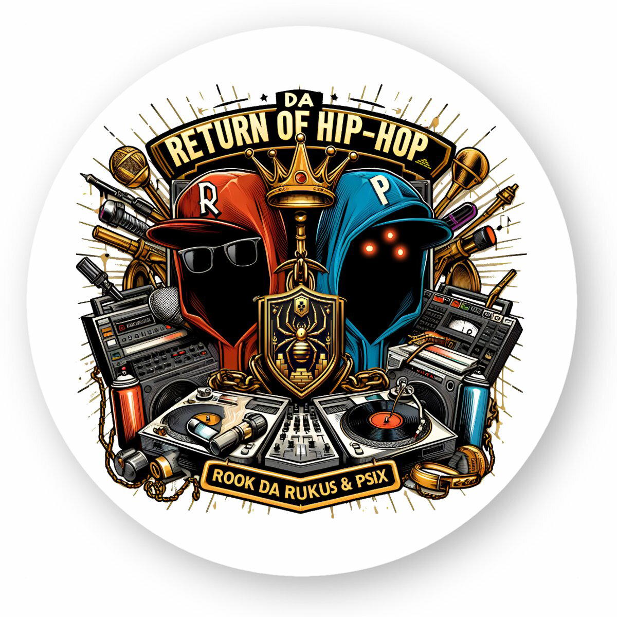 Rook Da Rukus & Psix - Da Return Of Hip Hop sticker