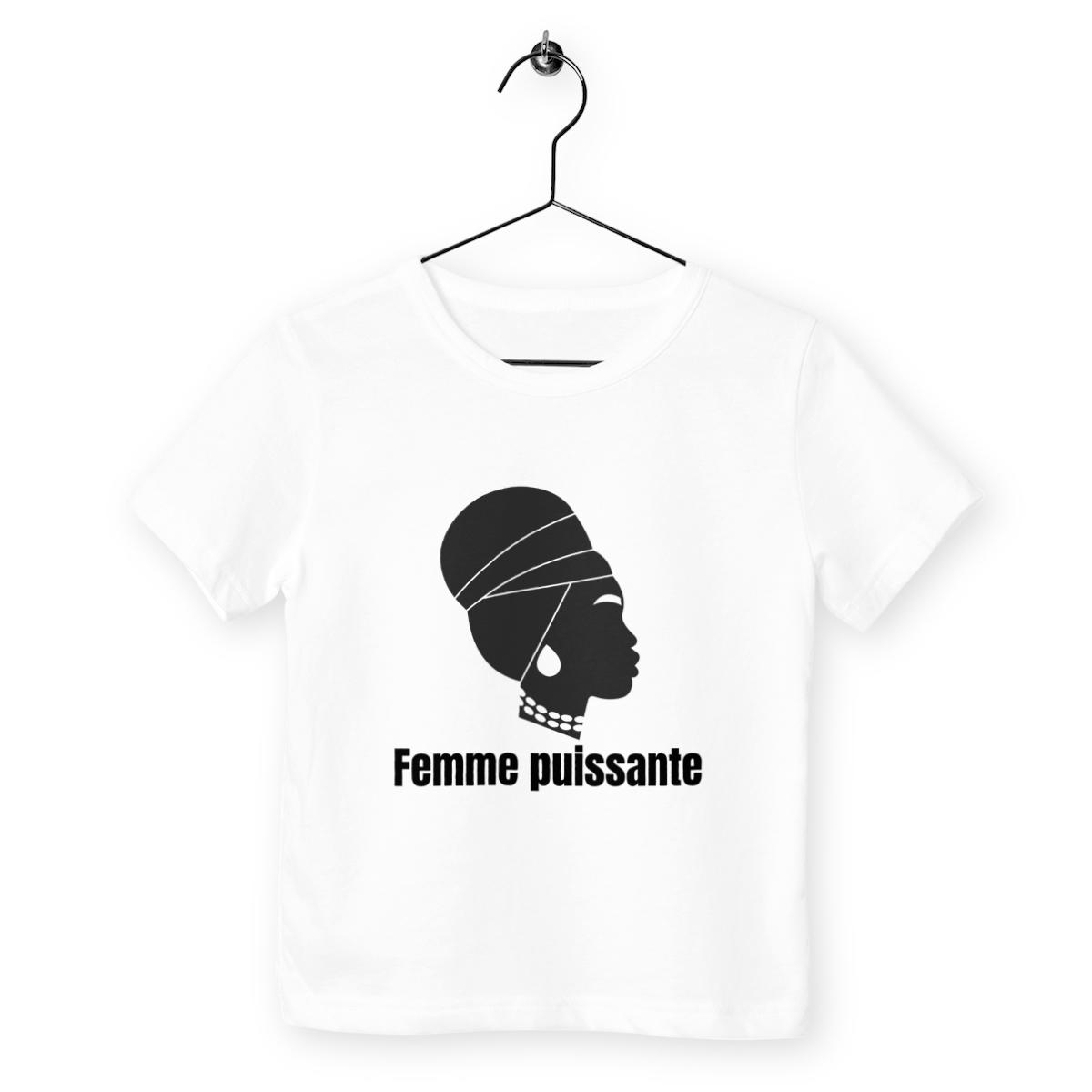 Image back T-shirt Enfant - Femme puissante
