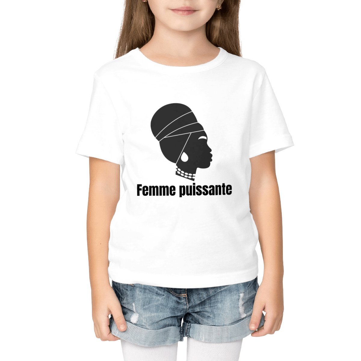 Image front T-shirt Enfant - Femme puissante