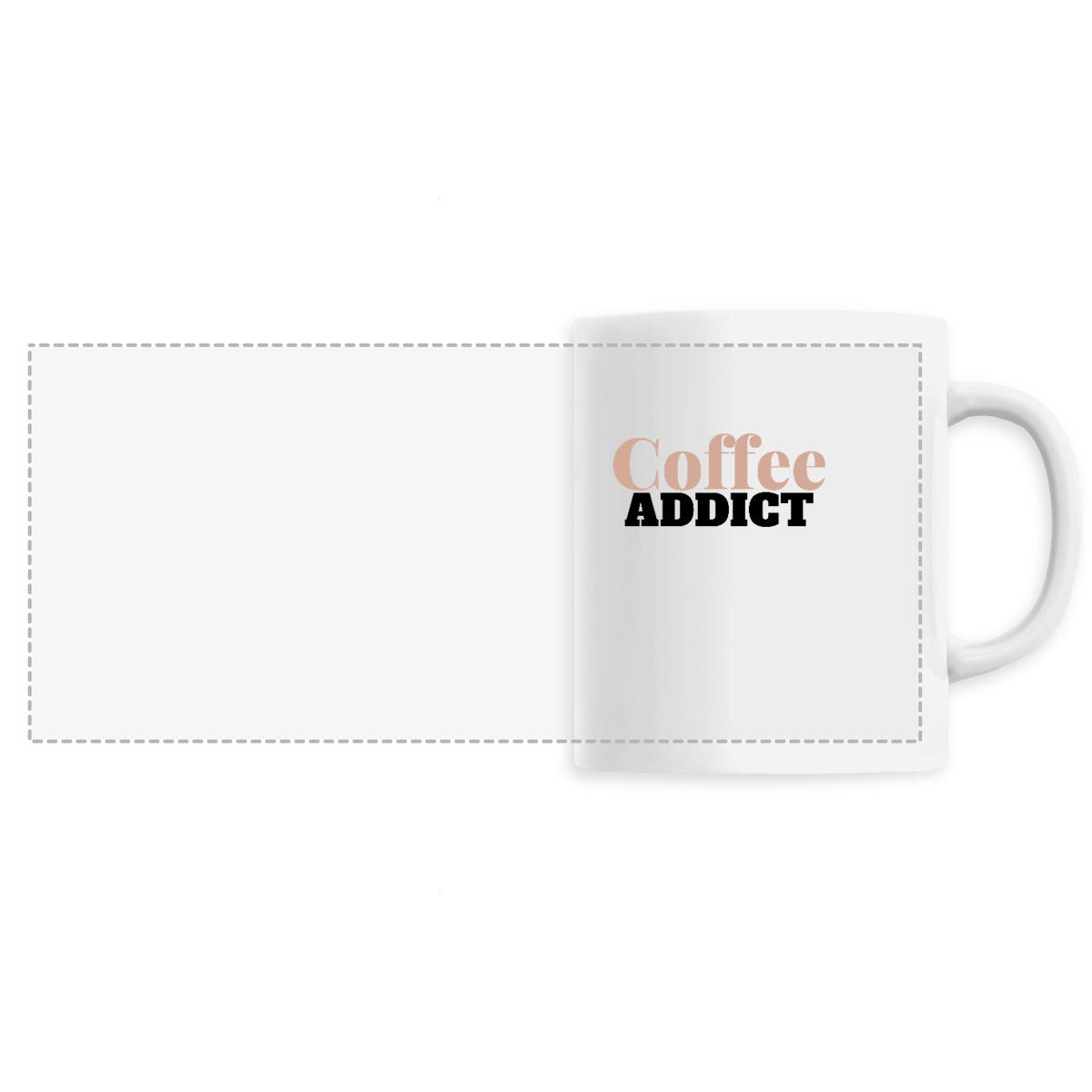 Image front Mug céramique - Coffee addict- Céramique